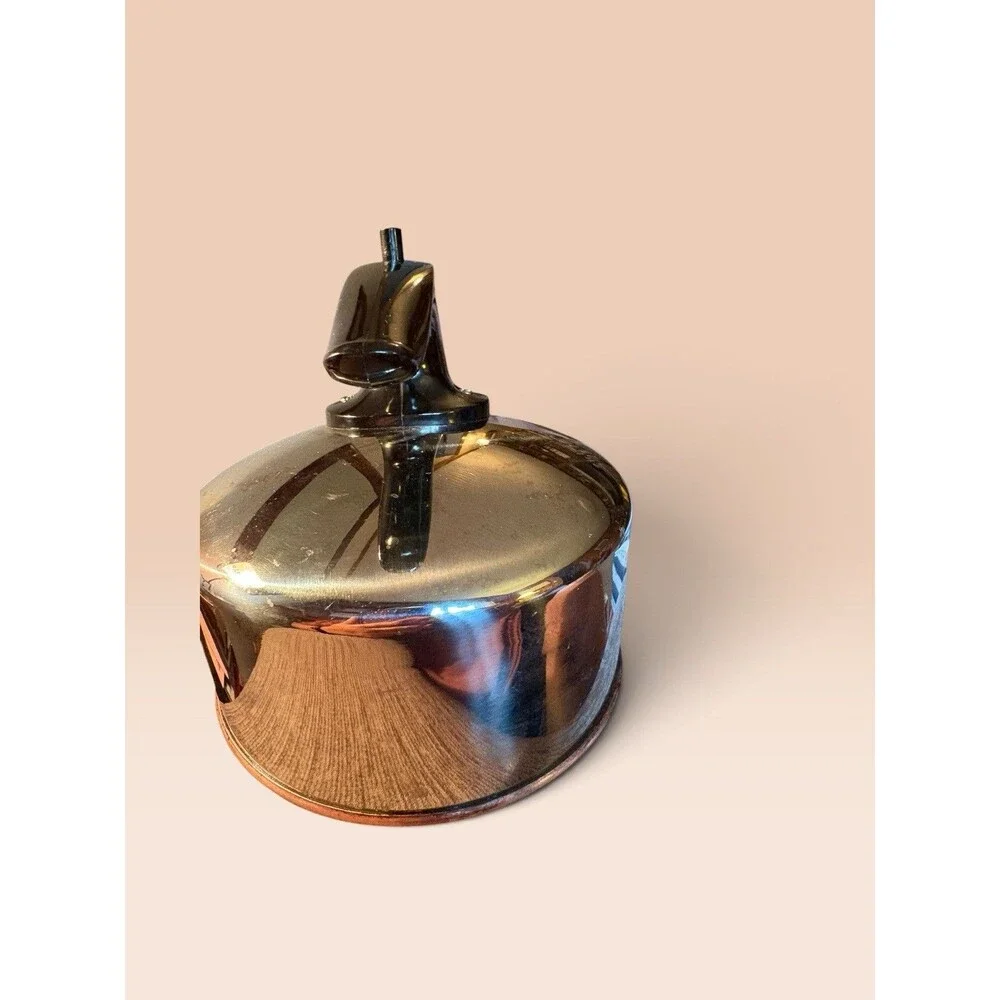 Revere Ware whistling teapot with copper bottom Korea 1999 VTG 1 qt